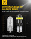 UXITO 194 LED Light Bulb 6000K White 168 2825 W5W T10 Wedge 24-SMD 3014 Chipsets Error Free