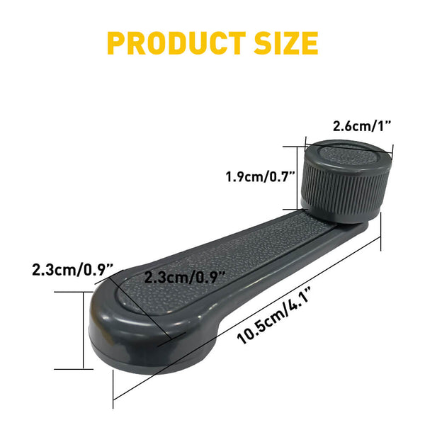 Window Crank Handle Compatible with Select Toyota Models, Grey Pair Set