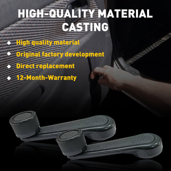 Window Crank Handle Compatible with Select Toyota Models, Grey Pair Set